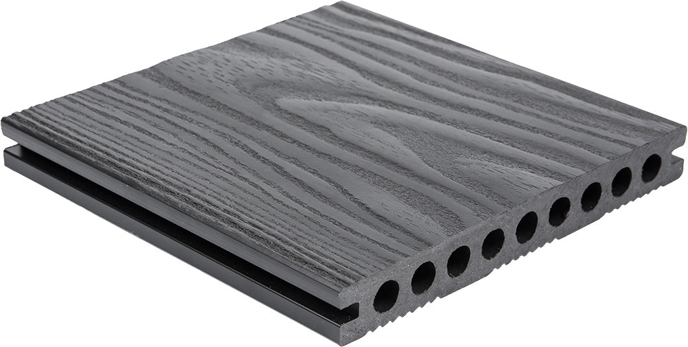 Black Wood Effect Composite Decking - Deckz